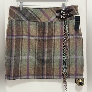 NWT Ralph Lauren Women Wool Mini Skirt